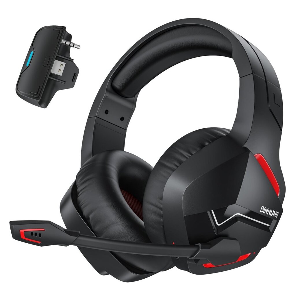 BINNUNE Xbox Wireless Gaming Headset for Xbox Series X/S, Xbox One,120H Ultra-Lo